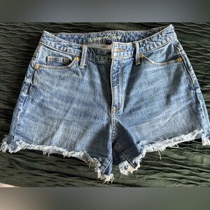 Universal Thread Blue Jean Shorts Distressed Raw Hem